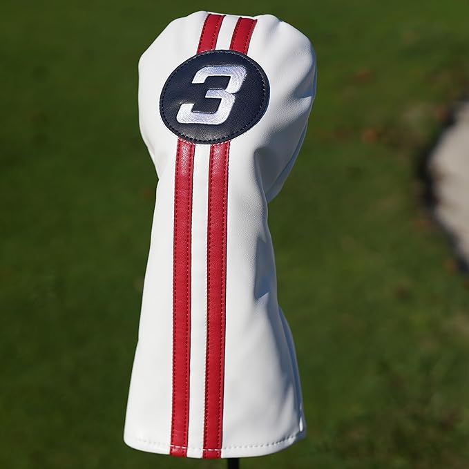 Single Headcover, Easy Slip-On Easy-Off Golf Club Head Cover, Fleece Lined Interior, Water Resistant and Durable Shell, Individual Retail Pack