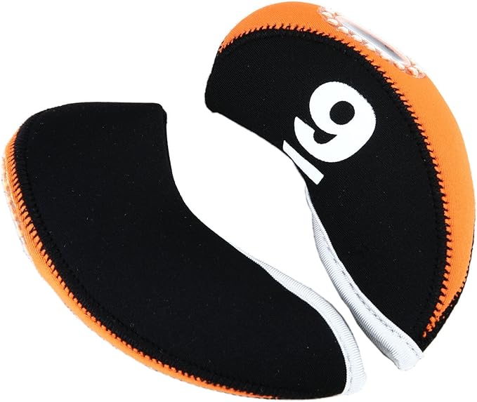 Sword &Shield sports 10pcs/Set Golf Iron Club Head Covers with Numbers Neoprene Top Window Iron Covers