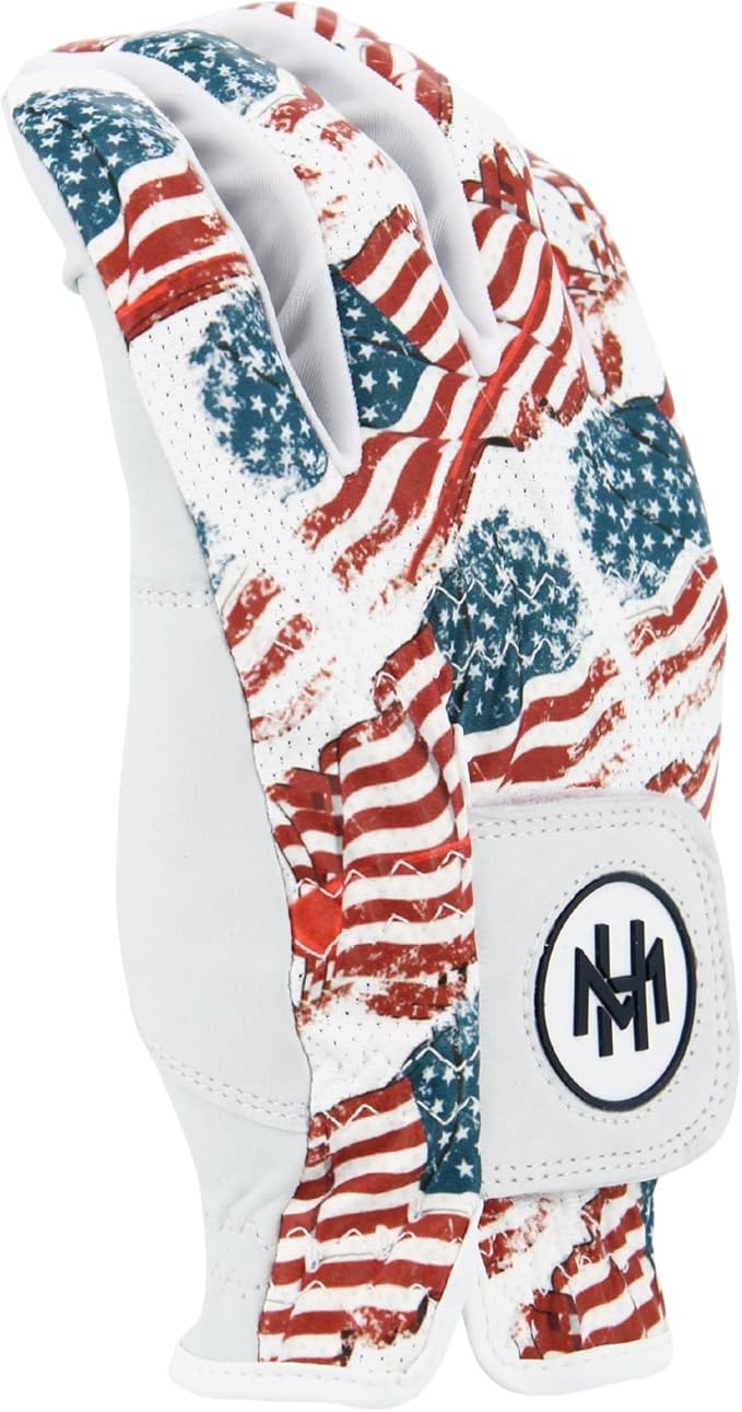MULLIGAN HOOLIGAN® Men's Golf Glove | Premium Cabretta Leather & Mesh, Breathable Moisture-Wicking Comfort, Unique Standout Design for Men & Women