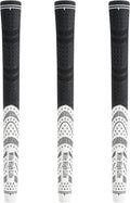 Mile High Life Golf Grips 13 Pack / 3 Pack - All-Weather Soft Rubber Golf Club Grips - High Shock Absorption, Enhanced Traction - Standard, Midsize & Jumbo Size (Core 0.58"-0.61")