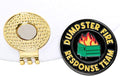 Dumpster Fire Golf Ball Marker, Dumpster Fire Response Team Magnetic Ball Marker Hat Clip, Everything is Fine Golf Accessories for Men and Women Golf Lovers