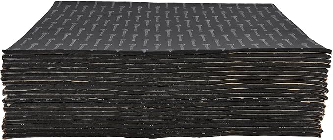 Rockville RockMat Pro 50 (50 Sq Ft) 3-in-1 Car Sound Deadener Mat – Foam/Rubber/Aluminum Layered Soundproofing Material for Car Audio & Vibration Dampening, Reduces Road Noise