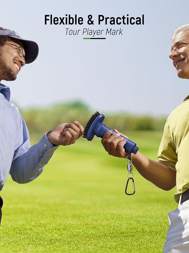 Water Golf Club Cleaner Brush with Towel, Magnetic Golf Club Brush Groove Cleaner, Golf Bag Accessories for Men Gifts