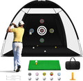 Golf Net, Golf Practice Net with Golf Hitting Mat, Home Golf Hitting Aid Nets for Backyard Driving Chipping Swing Training with Target/Balls/Tee/Bag Golf Accessories Gifts for Men/Golf Lovers