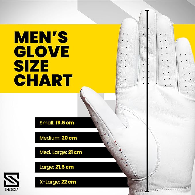 Premium Golf Glove | 100% AAA Cabretta Leather | Cool Golf Gloves Men | Serious Feel & Performance | Mens Golf Gloves Left Hand