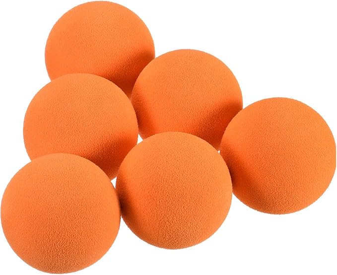 YOKIVE 20 Pcs Golf Foam Ball, Sports EVA Sponge Balls Exercise Flight Swing Practicing for Indoor Golf Training(Orange, 42-mm)