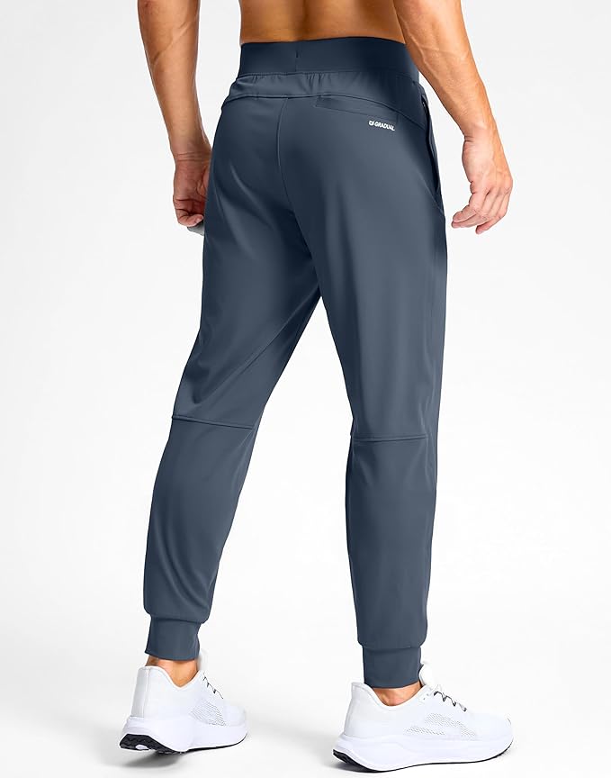 G Gradual Men's Golf Joggers Pants with Zipper Pockets Stretch Sweatpants Slim Fit Track Pants Joggers for Men Work Running