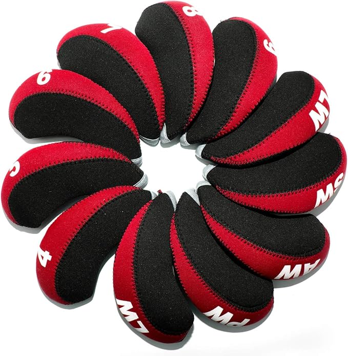 Golf Iron Covers for Golf Clubs Neoprene Golf Iron Cover Set 11pcs/10pcs Golf Iron Headcovers Golf Club Head Covers Fit All Brands