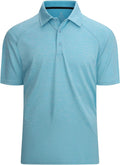 Alex Vando Mens Golf Shirt Moisture Wicking Quick-Dry Short Sleeve Casual Polo Shirts for Men