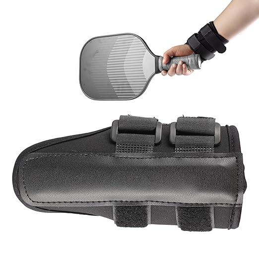 Pickleball & Golf Wrist Brace, Dual Sport Swing Alignment Trainer Neoprene Wrist Correction Support for Pickleball Training and Pickleball Form, Golf Swing Aid for Beginners ﻿