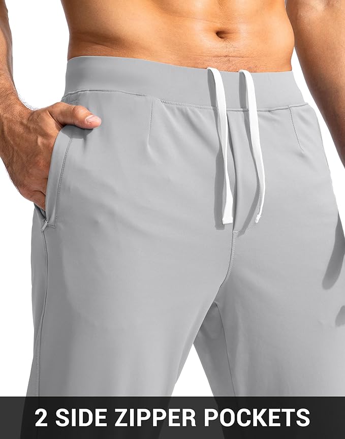 G Gradual Men's Golf Joggers Pants with Zipper Pockets Stretch Sweatpants Slim Fit Track Pants Joggers for Men Work Running