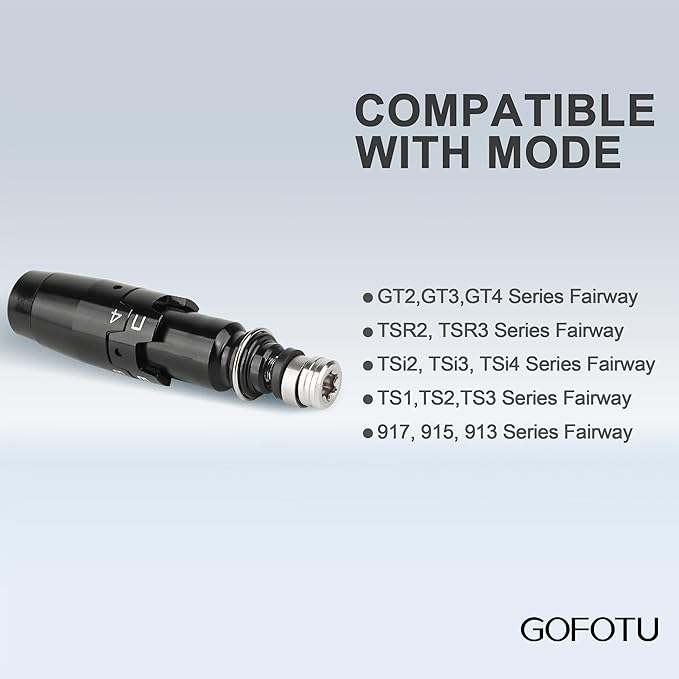 .335 Fairway Wood Adapter Sleeve W/Serial Compatible with Titleist GT2,GT3,GT4，TS TS2 TS3 917F 915F 913F