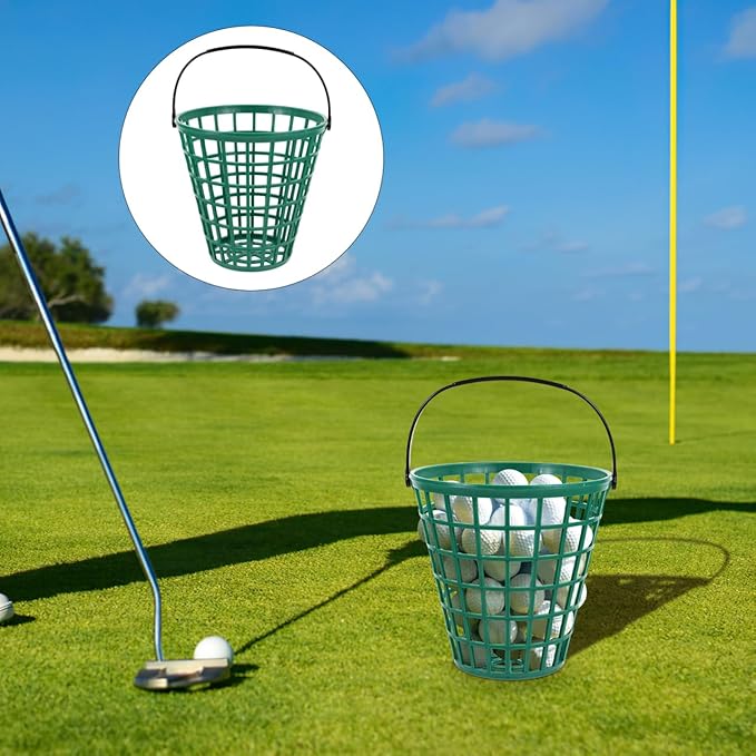BESPORTBLE Golf Ball Basket Golfball Container with Handle Golf Range Baskets Ball Holder Contain