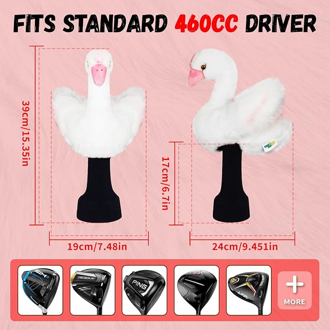 Funny Golf Driver Head Gover, Animal Golf Club Cover Ultra Premium Plush Tour Quality Driver Headcover for Men Women