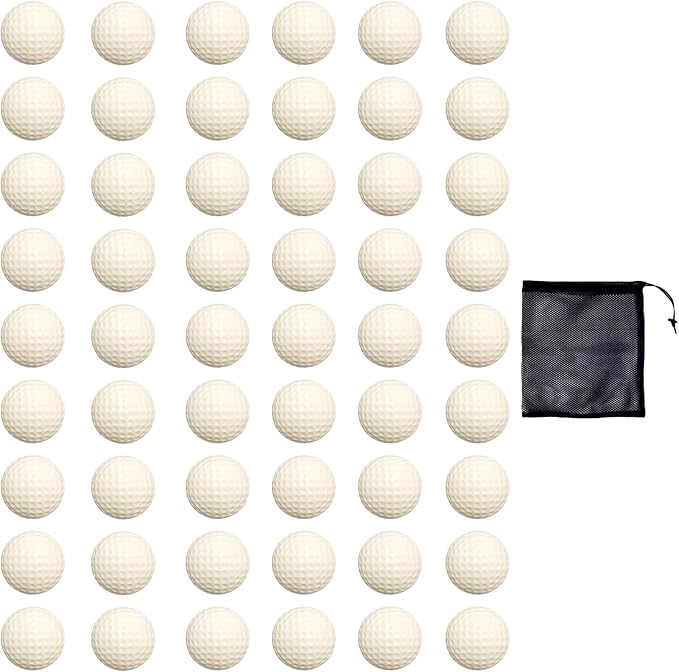 Foam Golf Practice Balls 16 or 54 Pack Soft Limited Flight Golf Balls, Perfect for Indoor and Backyard Swing Practice!…