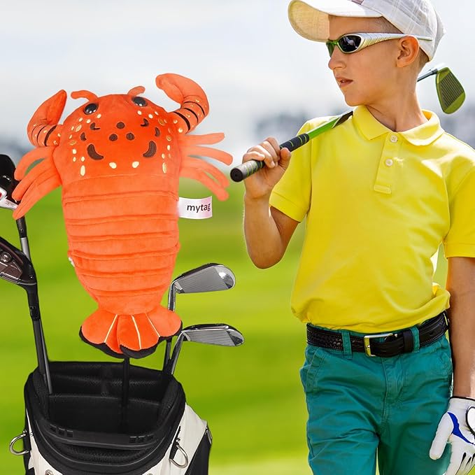 mytag Driver Head Cover, Ultra Premium Plush | Funny Driver Headcover, Tour Quality Golf Club Cover Long Sock Protect