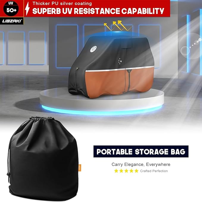 Waterproof Golf Cart Cover, Heavy Duty Marine Grade Fabric, Universal Fits for Most Brand 2/2+2/4+2 Passengers Yamaha, Honda, Club Car, EZGO Golf Cart