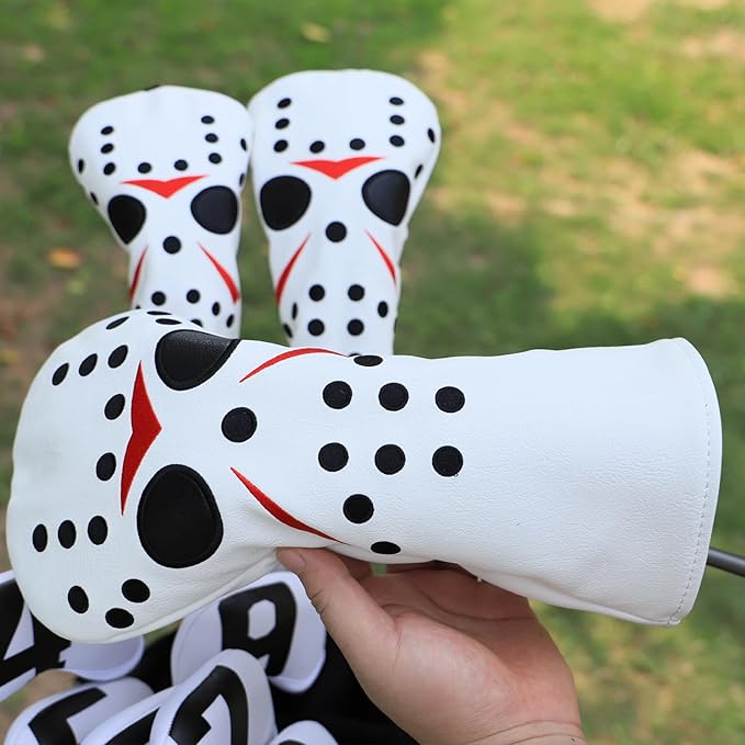 Golf Club Covers Field Hockey Mask Putter Covers Driver Cover Fariway Wood Headcover Hybrid Covers 3 Wood Headcover Mallet Putter Headcovers for Most Brand