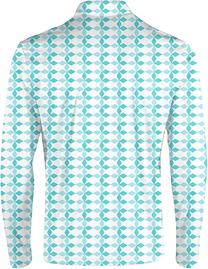 Men's Long Sleeve Golf Shirt Quick Dry 3 Button Work Fishing Outdoor Casual Collar Shirt