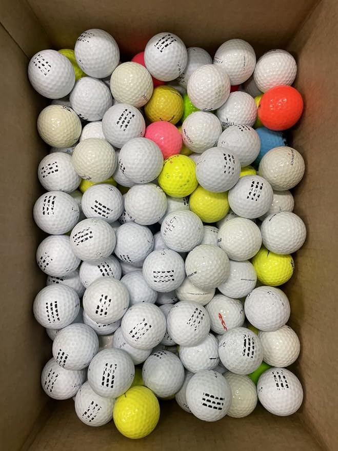 Golf Ball Planet 100 Shag/Practice/Hit Away/Range Used Golf Ball Mix in Mesh Bag