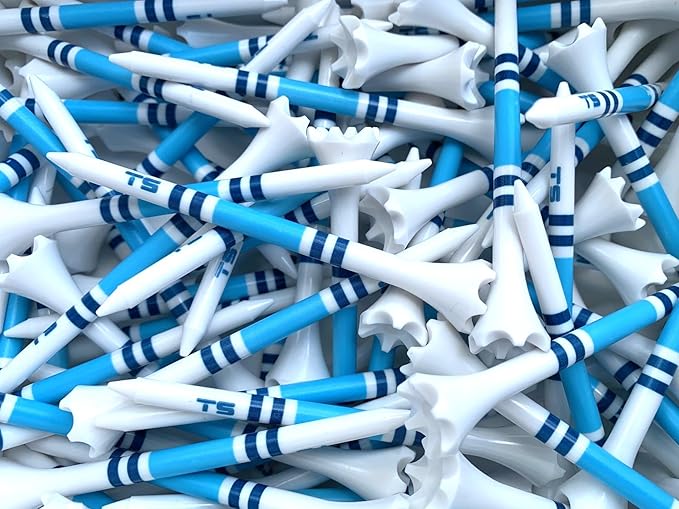 TRUESTRIKE Premium USA Golf Tees – 100-Pack Durable 3¼" / 2¾" Plastic Tees – Made in USA – Perfect Holiday Golf Gift