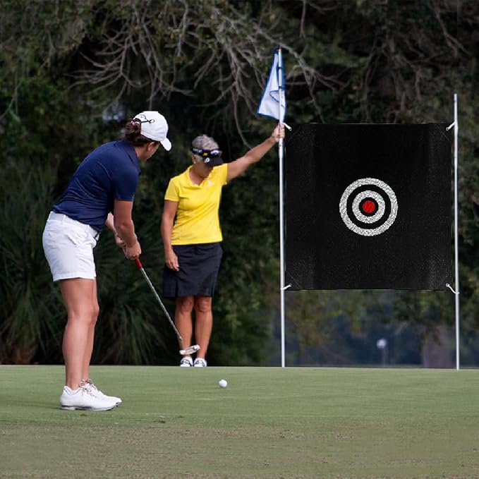 57" x 57" Silent Practice Hitting Net - Mute Golf Target Cloth for Training Aids Indoor Outdoor