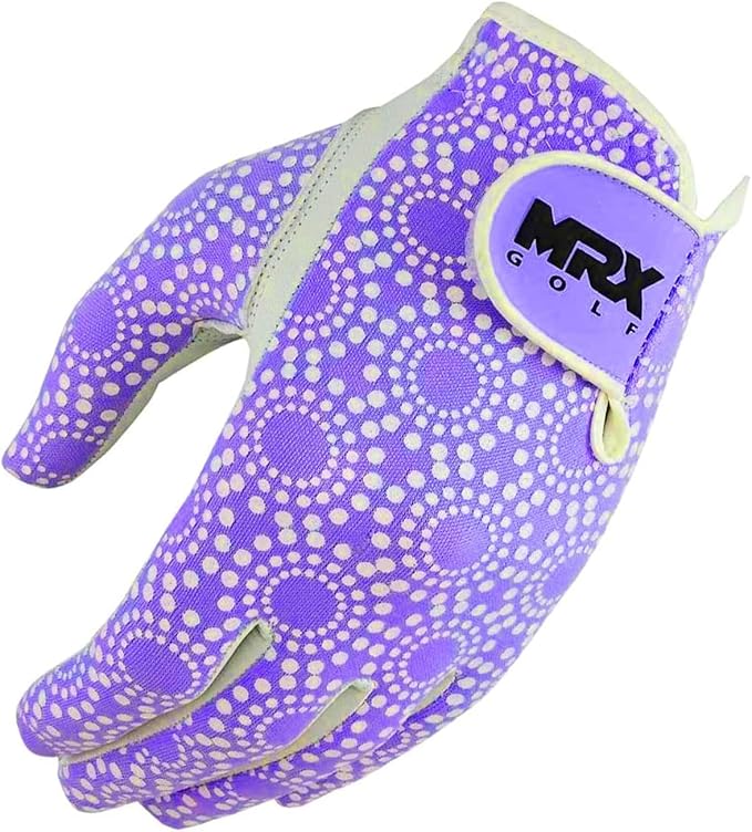 MRX Women Golf Glove Left Handed Golf Gloves Sweat Resistant Soft Cabretta Leather Regular Fit Women Golfer Glove