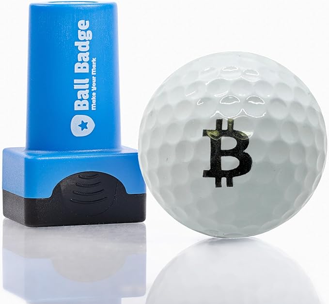 Ball Badge - Golf Ball Stamp (The Icon Series), Golf Ball Marker, Reusable Golf Ball Marking Tool to Identify Golf Balls