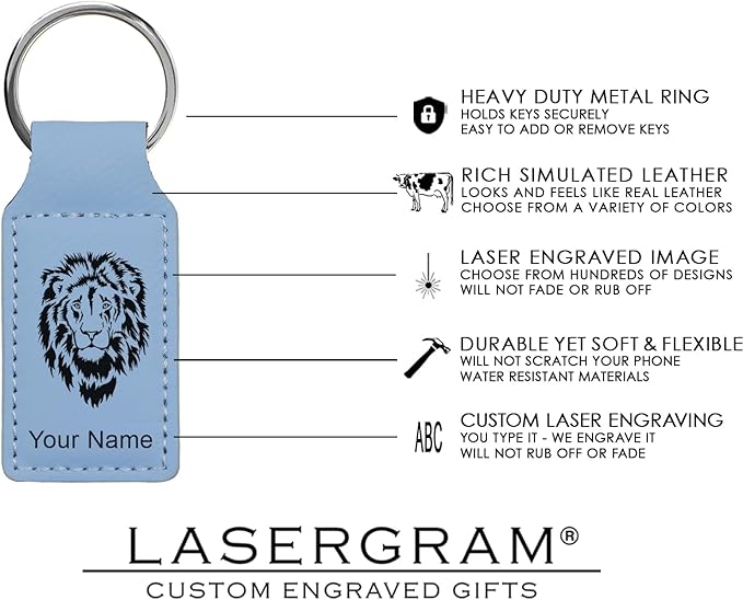 LaserGram Rectangle Keychain, Golfer Golfing, Personalized Engraving Included