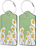 TSA Approved Luggage Tags for Suitcases 2 Pack Funny Silly Geese Watching Leather Carnival Cruise Airport Cute Travel Name Tags Golf Bag tag Ships Essentials Privacy Cover ID Label for Women Men