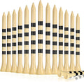 Natrual Wooden Golf Tees 100 Pack (2-3/4" & 3-1/4" Available) Biodegradable Bamboo Golf Tees,More Sturdy and Stable,Natural/White Color