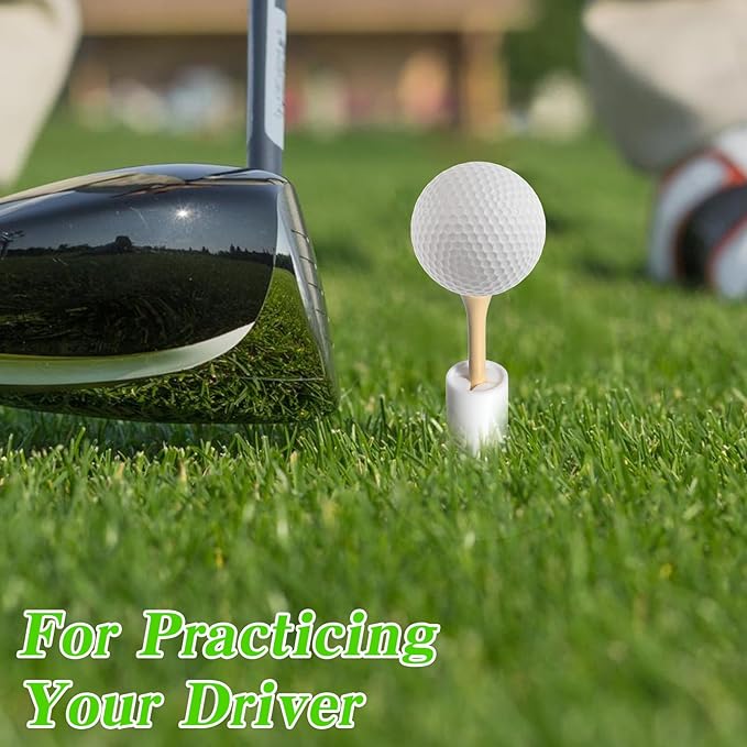 40 Pcs Rubber Golf Tees for Mats, Golf Tee Holder for Driving Range & Simulator, Unbreakable Golf Mat Tee - Golf Accessories for Indoor & Outdoor Practice, 2 Sizes Rubber Tees & 2 Sizes Tees