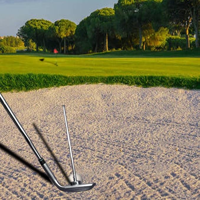 Golf Alignment Rods, 7 Length Adjustments - Golf Alignment Stick Corrector Lie Angle Tool, Golf Swing Training Aids Aiming Stick - Golf Club Face Aim, Visualize and Align Your Golf Shot