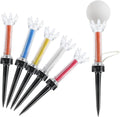 Magnetic Plastic Golf Tees, Professional Long Golf Tees 3 1/2, Premium 8 Prongs Design Enhanced Durability & Stability, Precision Height Markers for Perfect Trajectory, Golf Accessories for Men