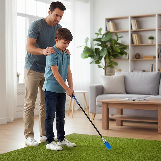 Tangkula Golf Swing Trainer, Click Stick Swing Training Aid for Speed, Flexibility, Balance, Tempo & Strength, Golf Swing Rhythm Correction with Click Sound, Weight Golf Warm-up Practice Tool