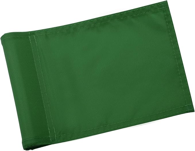KINGTOP Solid Golf Flag All 8x6 Inch - 420D Nylon, Tube Inserted - Mini Putting Green Flags for Backyard Practice
