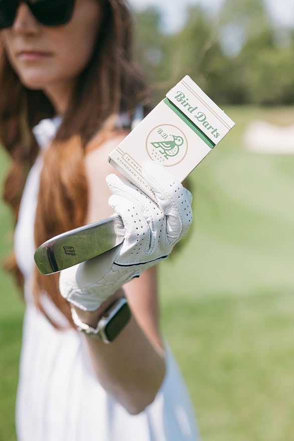 Premium Bamboo Wood Golf Tees, 18/72/180 Units (Packs of 18), 2 ¾ Golf Tees in Cigarette-Style Packaging, Durable, Biodegradable, Golf Tees Wood for Stylish Golfers