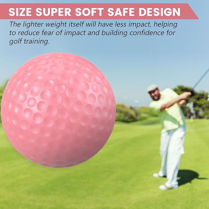 Junkin 80 Pcs Foam Golf Balls Rubber Practice Balls Realistic Feel and Flight Sport Training for Indoor or Outdoor Backyard Golf Training