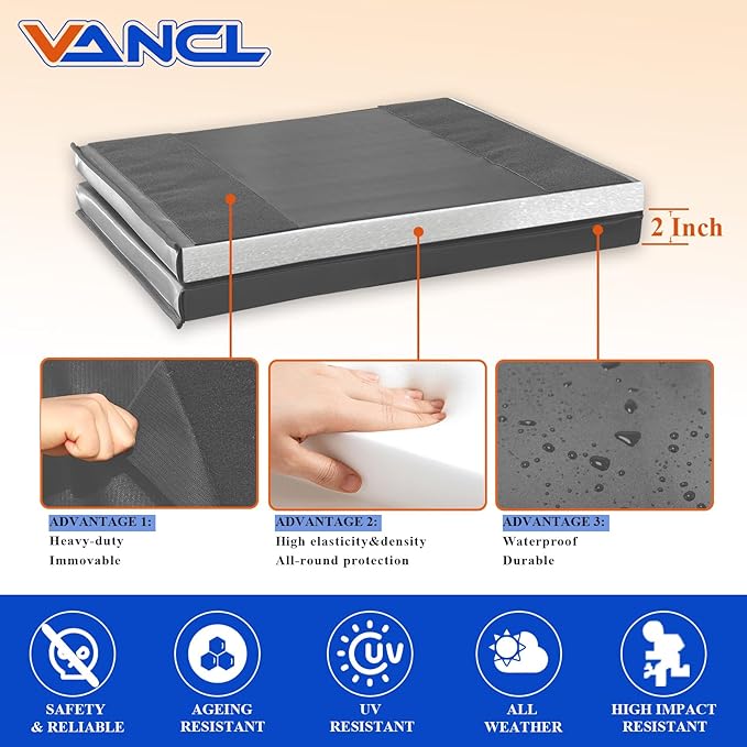 Gym Padding Wall Pads for Gym Wall Mats Basketball Wall Padding 2" Thick Foam Gym Wall Pad for Kids Wall Pad Protection, Waterproof Durable Wall Pads for Safety Colorful Wall Pad