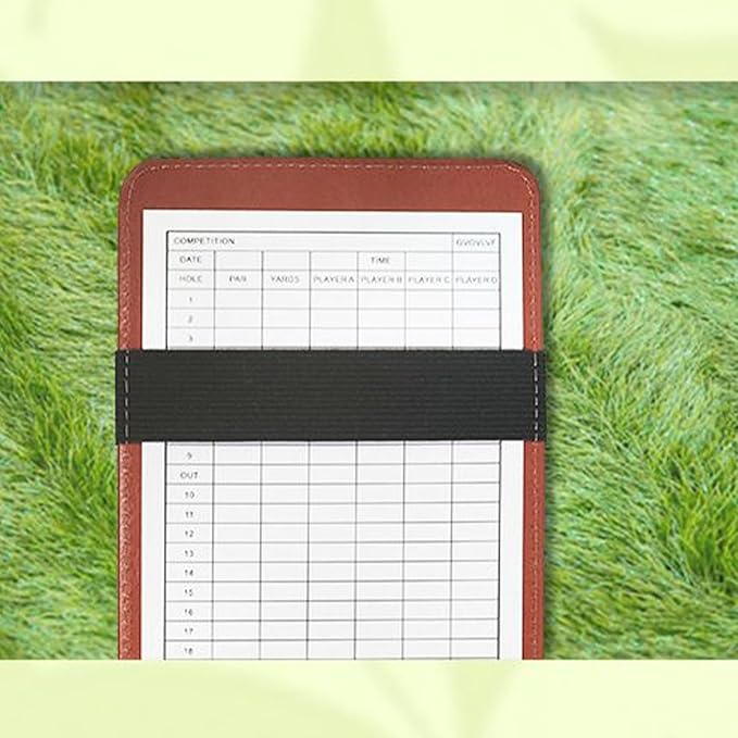 Golf Card Holder - Portable Score Display,Golf Card Holder Notebook | for Practice Training Indoor Home Backyard Sports Club Recreation Competition Entertainment Simulation