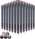 Rubber Golf Grips 13 Pack, Concise Fashion Design, Non-slip, Choose from 13 Grips Set or 13 Grips with Regripping Kit, Standard/Mid/Jumbo Size, 5 Colors Available, RG02 Golf Club Grips