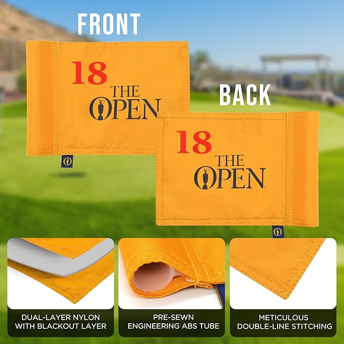 2025 Themed Mini Golf Flag, 8x6 Inch, Double-Sided Silk-Printed, Durable 420D Nylon, Ideal for Backyard Practice Putting Green