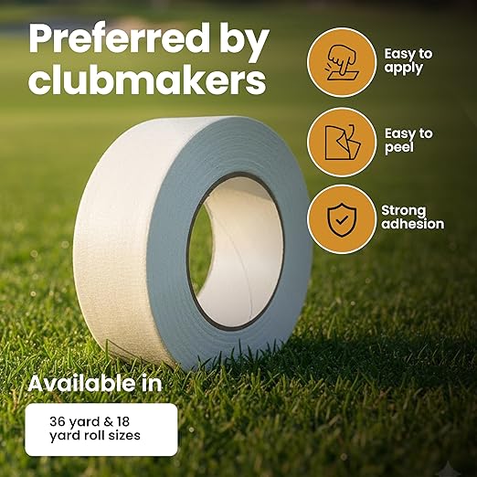 Brampton Golf Grip Tape Roll, Premium Solvent-Activated Double Sided Adhesive for Golf Club Regripping, 48mm x 36 Yards