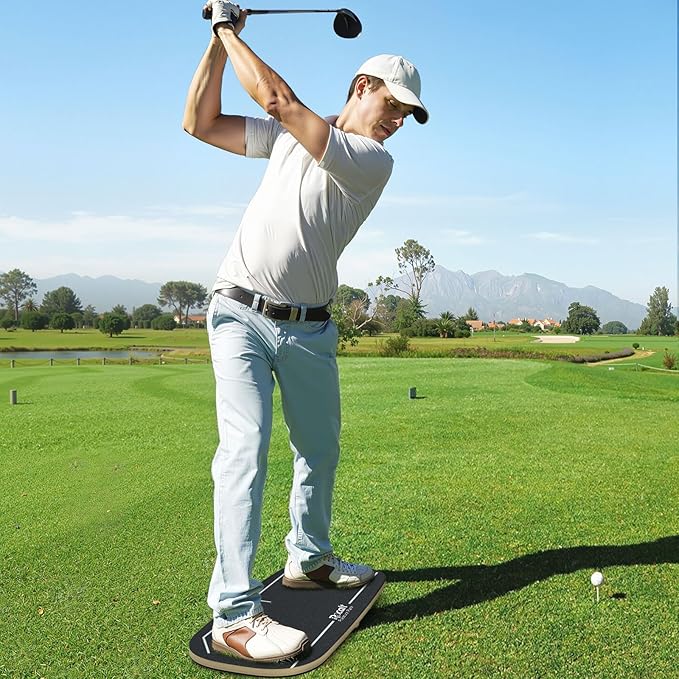 Rocalt Golf Pressure Plate, Golf speed trainer for Indoor Practice, Golf Training Aid &Golf Weight Shift Balance Board for Chipping and Hitting, Improving Strength & keep Tempo