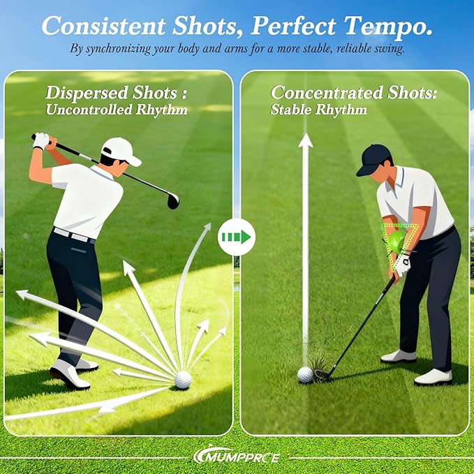 The Connector Golf Training Aid, Golf Swing Trainer for Posture Correction Practice, Golf Swing Training Aid Gift Suitable for Golfers at Every Stage, Helps Train Proper Swing Technique, Arm Structure
