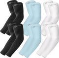 BHYTAKI UV Sun Protection Arm Sleeves, UPF 50 Sports Cooling Arm Compression Sleeves for Men Women Teenager
