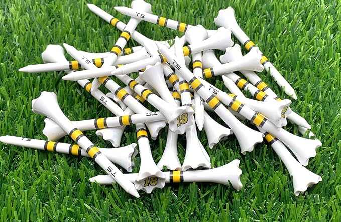 TRUESTRIKE Premium USA Golf Tees – 100-Pack Durable 3¼" / 2¾" Plastic Tees – Made in USA – Perfect Holiday Golf Gift