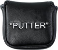 Golf Club Covers – Leather Driver Headcover, Fairway Wood, 3 Wood, Hybrid, Fits Mallet Blade Putter Head Covers Alignment Stick Cover