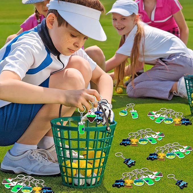 36pcs Golf Party Keychains Golf Party Favors Golf Party Decorations for Golf Theme Party Supplies Golf Themed Birthday Party Sport Themed Party Baby Shower Favors
