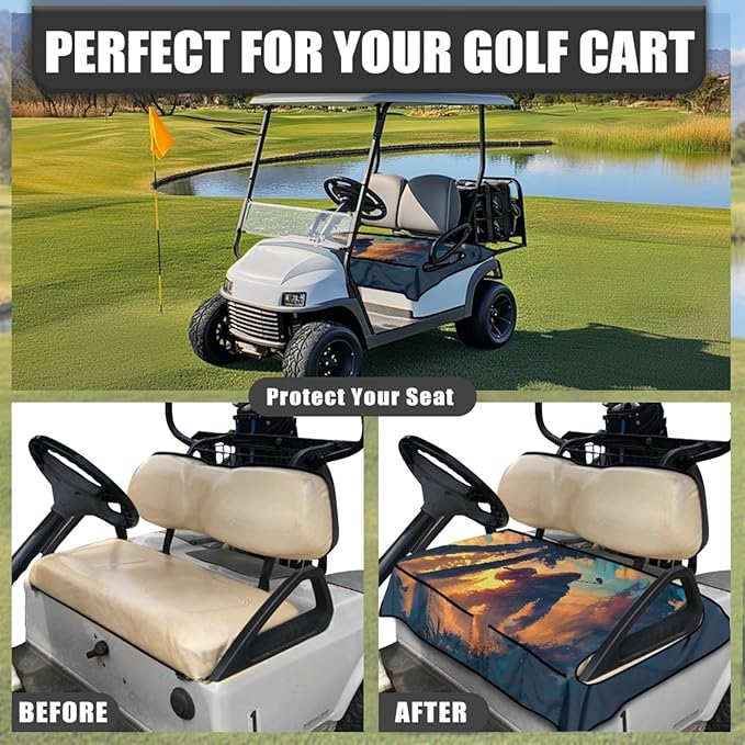 Golf Cart Seat Covers Universal Golf Cart Seat Cover Blanket Cushion Cover Sports Golf Cart Accessories